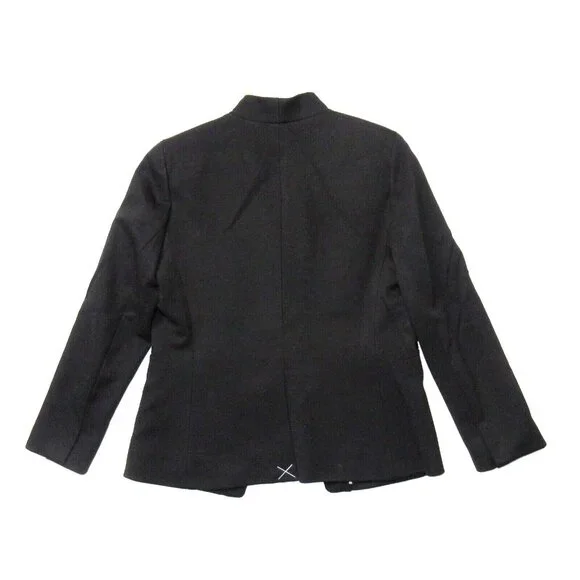 NWT J.Crew Going Out Blazer in Black Stretch Twill Open Front Jacket 12 - Picture 4 of 5